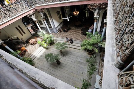 George Town, Penang, Malaysia â€“ June 5, 2019: Cheong Fatt Tze, The Blue mansion was built at...