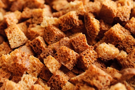 Macro of crouton (closeup, detail)の写真素材