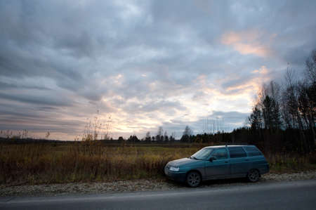 travel on the countrysideの写真素材