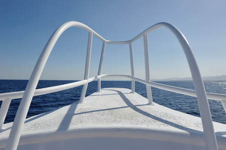 Yacht deck elements. Close up.の写真素材