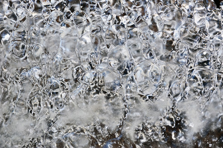 Close up background of melted ice.