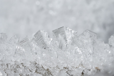 Macrophotography. Close-up of ice crystals.の写真素材