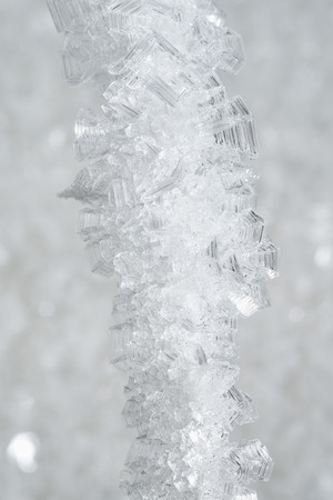 Macrophotography. Close-up of ice crystals.の写真素材