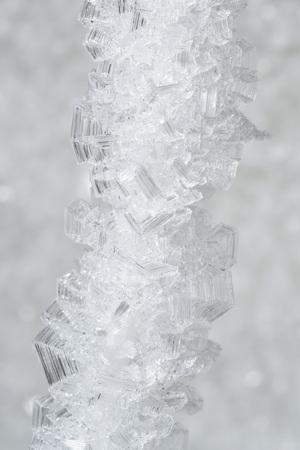 Macrophotography. Close-up of ice crystals.の写真素材