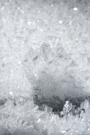 Macrophotography. Close-up of ice crystals.の写真素材