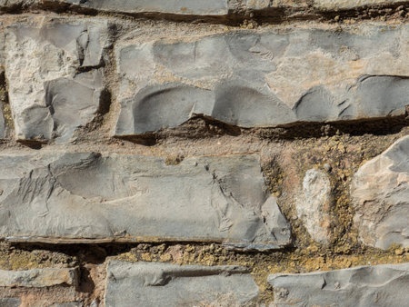 Old stone wall texture. Background and texture for graphic design or wallpaper.の写真素材