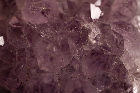 Druse crystals of lavender amethyst close-up. high quality photoの写真素材
