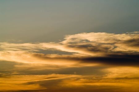 Dramatic evening skyの写真素材