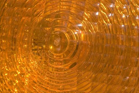 Orange reflector in bright sunlightの写真素材