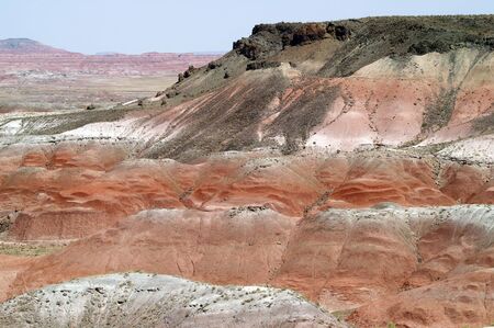 Painted Desert, Whipple Point, Petrified Forest National Park, Arizona, USAの写真素材
