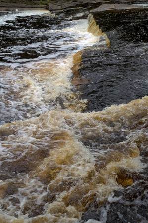 Presque Isle River Porcupine Mountains Wilderness State Park, Michigan, USAの写真素材