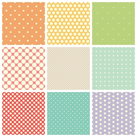 seamless dots patternsのイラスト素材