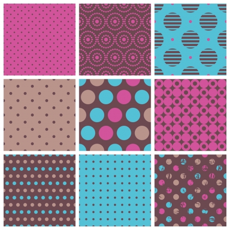 seamless dots patternsのイラスト素材