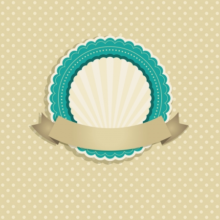 vintage template with frameのイラスト素材