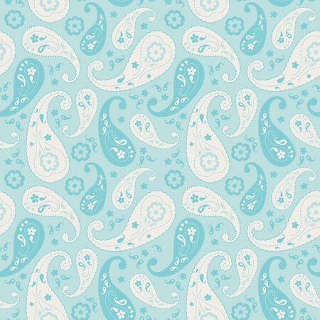 seamless paisley patternのイラスト素材