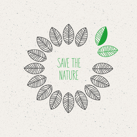 green concept, Save the natureのイラスト素材