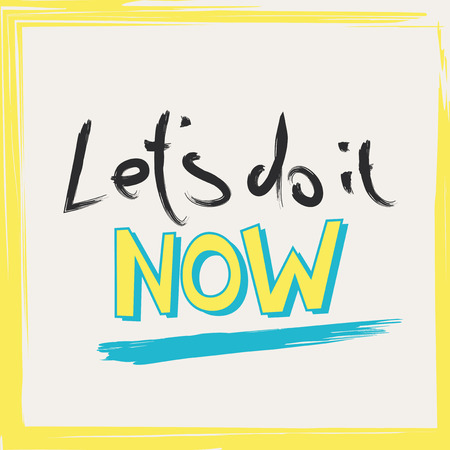 Let's do itのイラスト素材