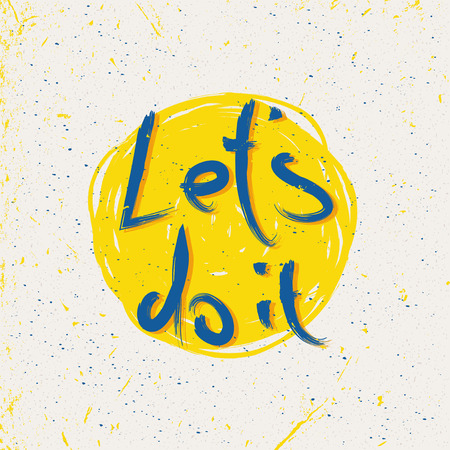 Let's do itのイラスト素材