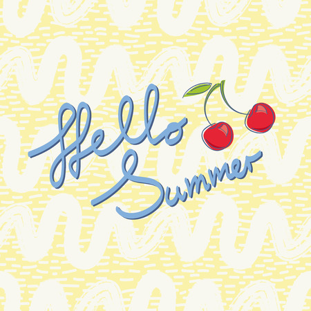 hello summer, template for summer design