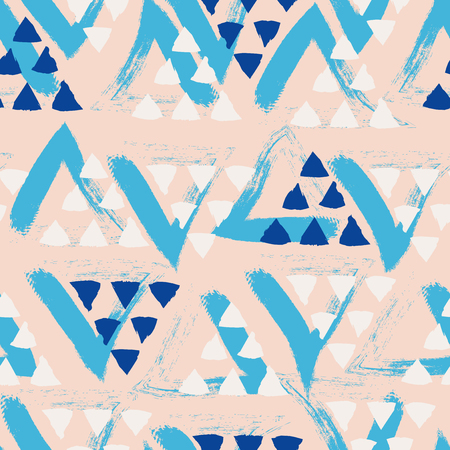 seamless hand drawn patternのイラスト素材