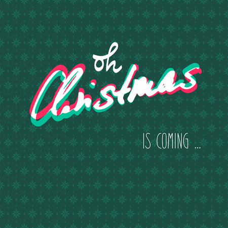 oh christmas is comingのイラスト素材