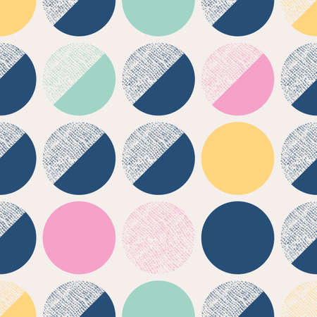 seamless pattern with circlesのイラスト素材