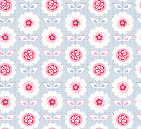 seamless floral patternのイラスト素材