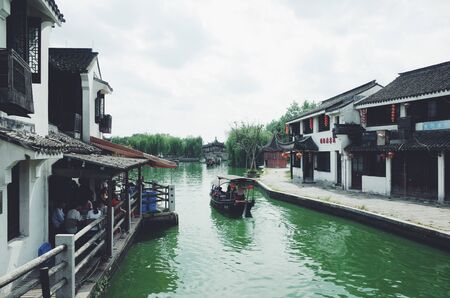 The ancient town of Xitangのeditorial素材