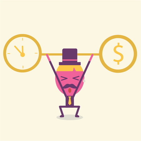 Businessman bear idea to success Business concept ideaのイラスト素材