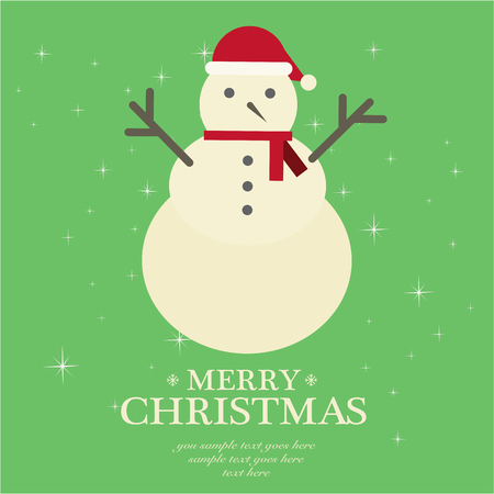 Greeting card Merry Christmas setのイラスト素材