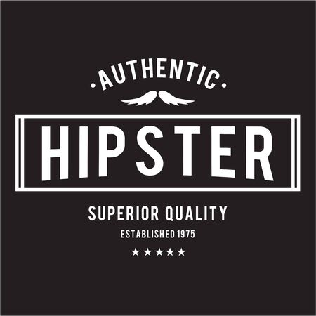 Vintage hipster label vector design. decoration elementのイラスト素材