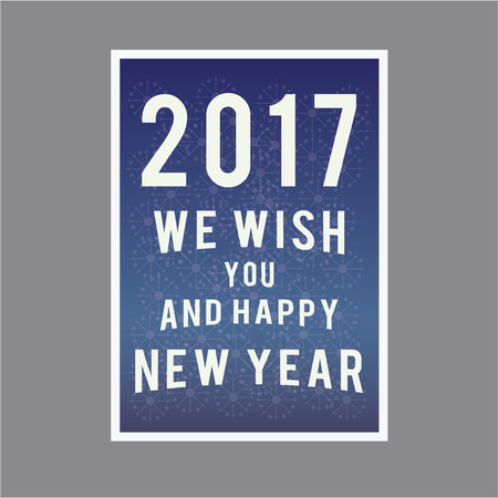 Happy new year page layout for greetings 2017