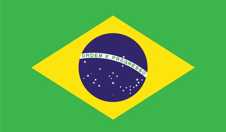 flag of brazil vector icon illustrationのイラスト素材