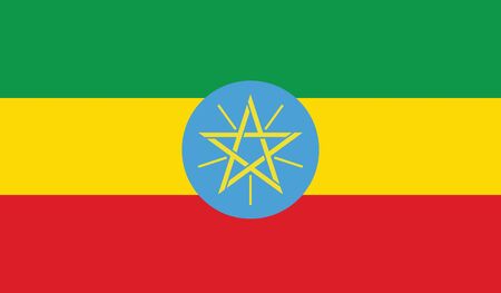 flag of ethiopia vector icon illustrationのイラスト素材