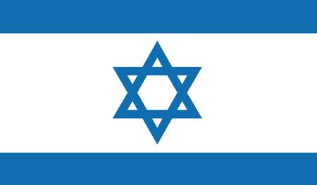flag of israel vector icon illustrationのイラスト素材