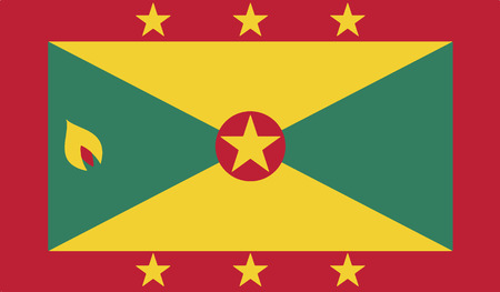 flag of grenada vector icon illustrationのイラスト素材