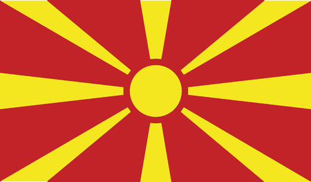 flag of macedonia vector icon illustration eps10のイラスト素材