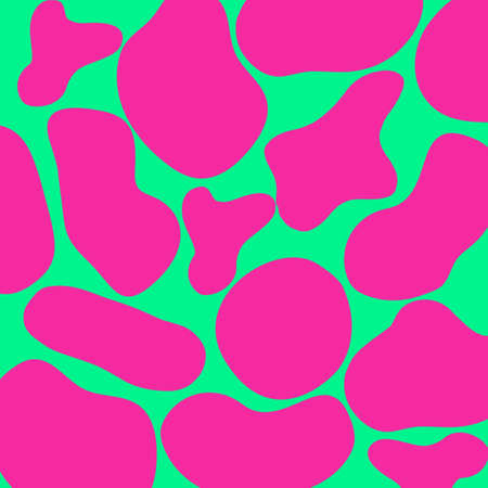 Neon Pink Indie Y2K Cow Patternの写真素材