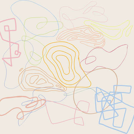 Abstract Lines Minimalist Y2K Patternの写真素材