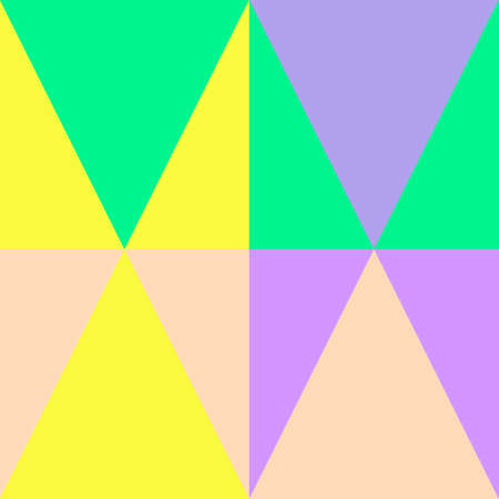 Abstract Geometric Triangle Neon Y2K Patternの写真素材