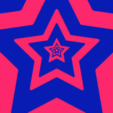 Hypnotic Star Aesthetic Y2K Patternの写真素材