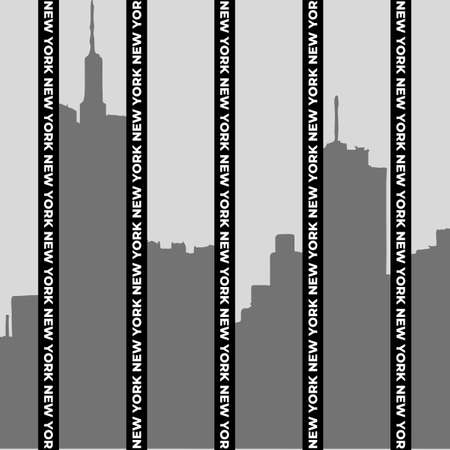 New York Stripe Y2K Patternの写真素材