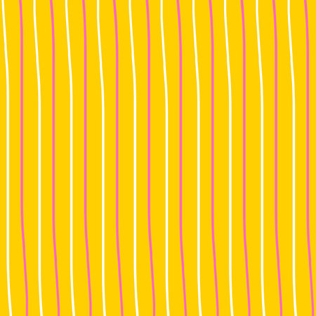 Yellow Pink White Striped Y2K Patternの写真素材