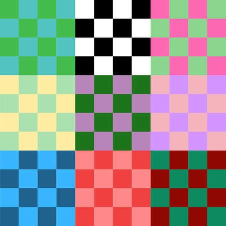Colorful Chessboard Indie Y2K Patternの写真素材