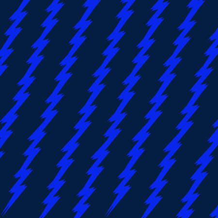 Blue Lightning Electric Pattern With Dark Blue Backgroundの写真素材