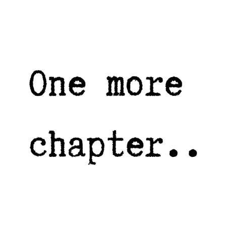 One more chapter book typographyの写真素材