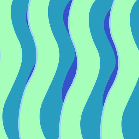 Ocean Waves Vertical Stripes Blue Patternの写真素材