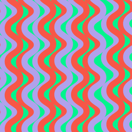 Retro Vertical Groovy Stripes Y2K Patternの写真素材