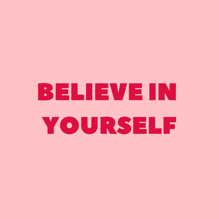 Believe in Yourself Retro Quote Minimalistの写真素材