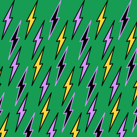 Lightning Green Background Y2K Pattern